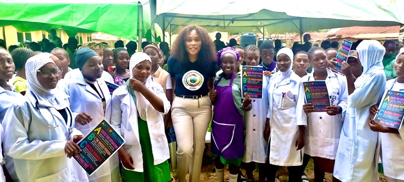 An anti- workplace bullying session with students of Kabusa Junior Secondary School on their career day.